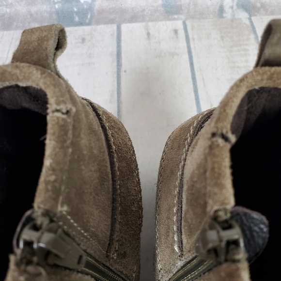 Josef Seibel Harness Sage Green Ankle Boots Size 39/8-8.5 Festival Cowgirl - Picture 12 of 16